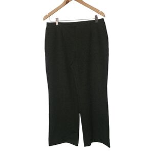 New York and Company women's stretch wide leg pull on grey pants size L petite